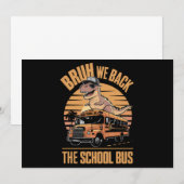 学校に戻ろうぜ、おれたちは戻ってきた！学校初日 招待状 (正面/裏面)