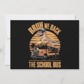 学校に戻ろうぜ、俺たち戻ってきた!初日の学校 招待状 (正面)