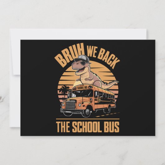 学校に戻ろうぜ、俺たち戻ってきた！学校初日 招待状 (正面)