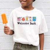 学校に戻ろう かわいい文房具の友達 Tシャツ