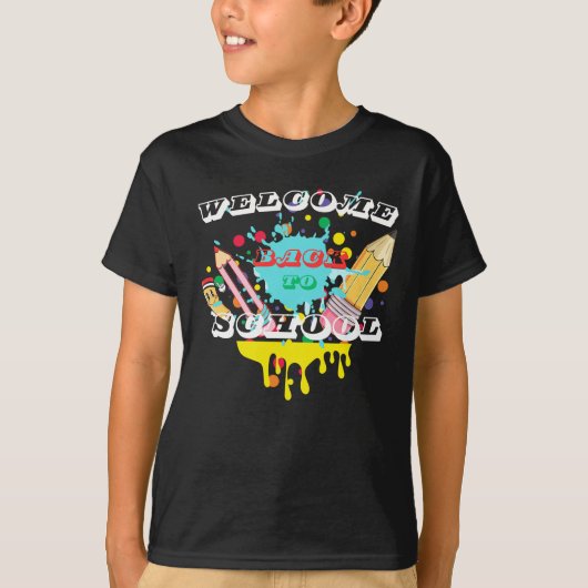 学校に戻ろう キッズTシャツ Tシャツ (正面)