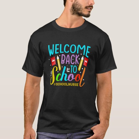 学校に戻ろう スクールナース 初登校 1 Tシャツ (正面)