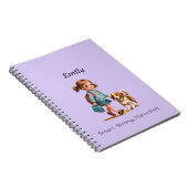 学校に持っていくノートブック – 名前入り ノートブック (右側)