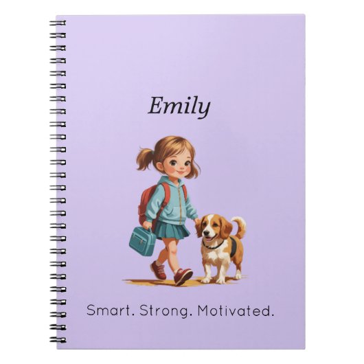 学校に持っていくノートブック – 名前入り ノートブック (正面)