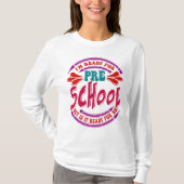 学校に行く準備はできているか？おもしろい Tシャツ (正面)