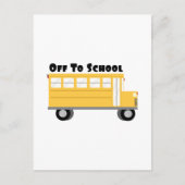 学校に行く ポストカード (正面)