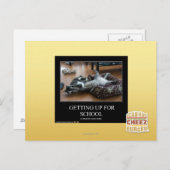 学校に行く ポストカード (正面/裏面)