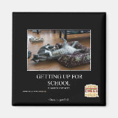 学校に行く マグネット (正面)