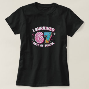 学校に行った67日を生き延びた back to school tシャツ