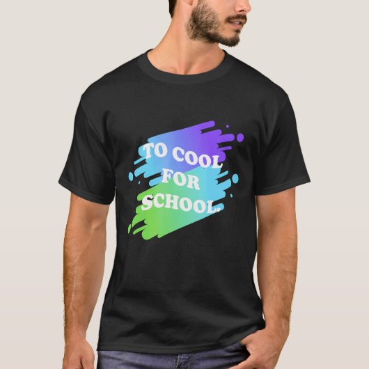 学校に行クールく80代 Tシャツ (正面)