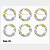 学校に通うかわいいものステッカー ラウンドシール (シート)