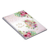 学校に通うユニコーンの魔法の生き物少女 ノートブック (右側)