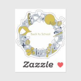 学校に連れて行こう - 可愛いものステッカー シール