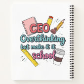 「学校のしきたりで大人のことを考えるCEO」 バ ノートブック (裏面)