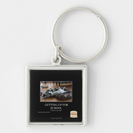 学校のために起きること キーホルダー (正面)