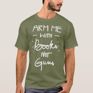 学校のために銃ではなくオレンジの本で私を守れ Tシャツ