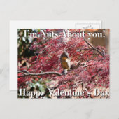 学校のためのバレンタインデーカード シーズンポストカード (正面/裏面)