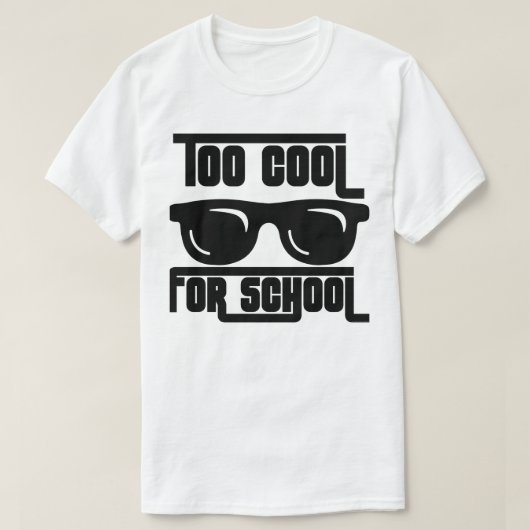 学校のための余りにカッコいい Tシャツ (デザイン正面)