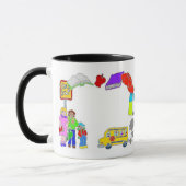 学校のアイ縁どコン マグカップ (左)