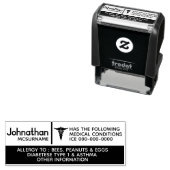 学校のアレル子供へギー認識度 セルフインキングスタンプ (インサイチュ)