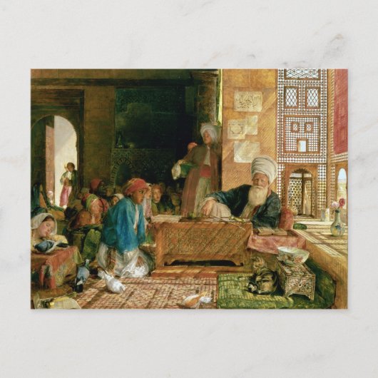 学校のインテリア、カイロ ポストカード (正面)