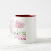 学校のカウンセラーのギフト ツートーンマグカップ (正面左)