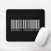 学校のカウンセラーのバーコード マウスパッド (マウス)