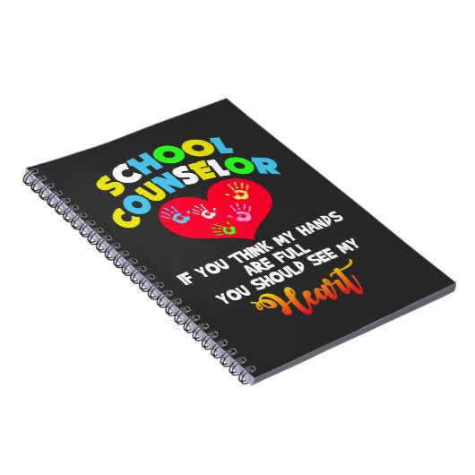 学校のカウンセラーの完全なハートの感謝のギフトのアイディア ノートブック (右側)