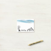 学校のカウンセラーの授業日の付箋 ポストイット (デスク上)