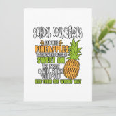 学校のカウンセラーはパイナップルのようだ。 シーズンカード (スタンド正面)