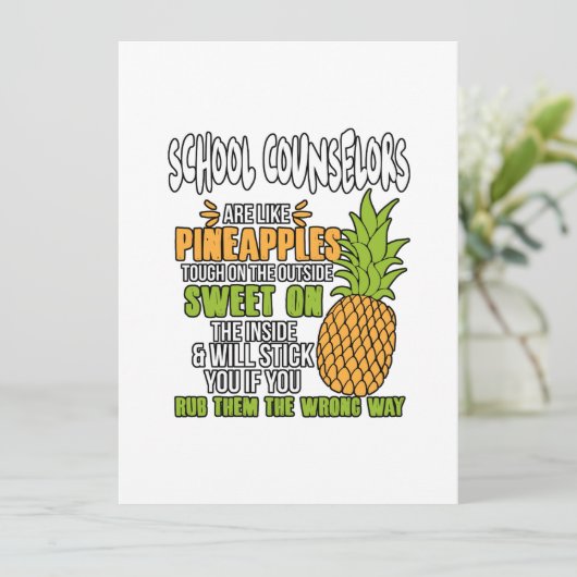 学校のカウンセラーはパイナップルのようだ。 シーズンカード (スタンド正面)