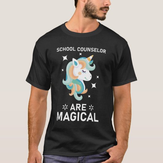 学校のカウンセラーは魔法のような人だ Tシャツ (正面)