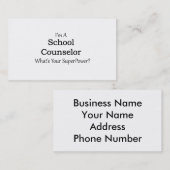 学校のカウンセラー 名刺 (正面/裏面)