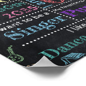 学校のカスタム最初の日の任意のグレードのの黒板 ポスター (角)