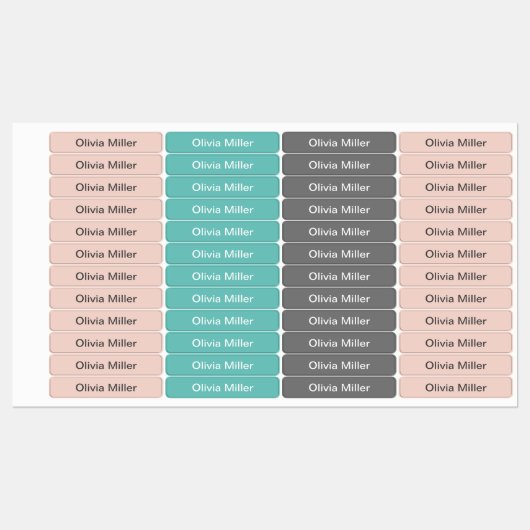 学校のキャンプ保育園の名前ラベル ラベル (シート)