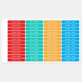 学校のキャンプ保育園の名前ラベル ラベル (シート)