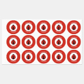 学校のキャンプ保育園の防水レディバグラベル ラベル (シート)