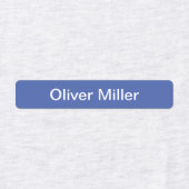 学校のキャンプ保育園の青い名前ラベル ラベル (デザイン2)