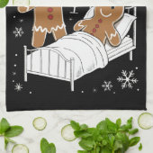 学校のクリスマスクッキーをアイシングしてみたナース キッチンタオル (折り畳み)