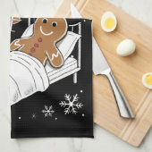 学校のクリスマスクッキーをアイシングしてみたナース キッチンタオル (四つ折り)