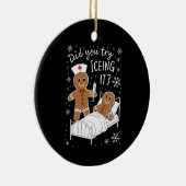 学校のクリスマスクッキーをアイシングしてみたナース セラミックオーナメント (右)