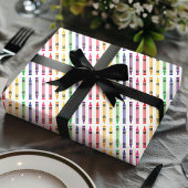 学校のクレヨン楽しい子供教師パターン ラッピングペーパー