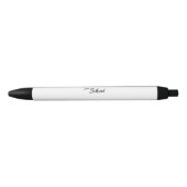 学校のクールペンを取り過ぎる 黒ボールペン (正面)