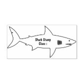 学校のサメの図書館 ラバースタンプ (インプリント)