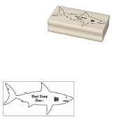 学校のサメ図書館 ラバースタンプ (押印)