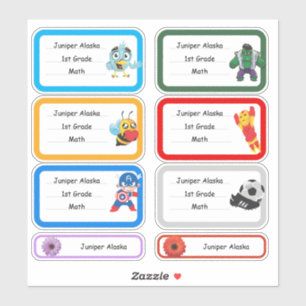 学校のシールラベルビニール、パーソナライズ。 シール