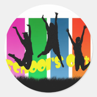 学校のシール ラウンドシール