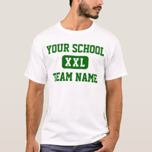 学校のスポーツチームワイシャツジャージーはテンプレートをカスタマイ Tシャツ