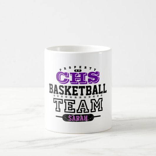 学校のスポーツチーム コーヒーマグカップ (中央)