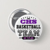 学校のスポーツチーム 缶バッジ (正面&裏面)